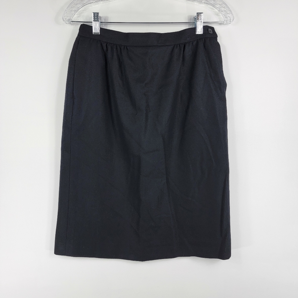 Pendleton Petites Black Pencil Skirt Sz 8